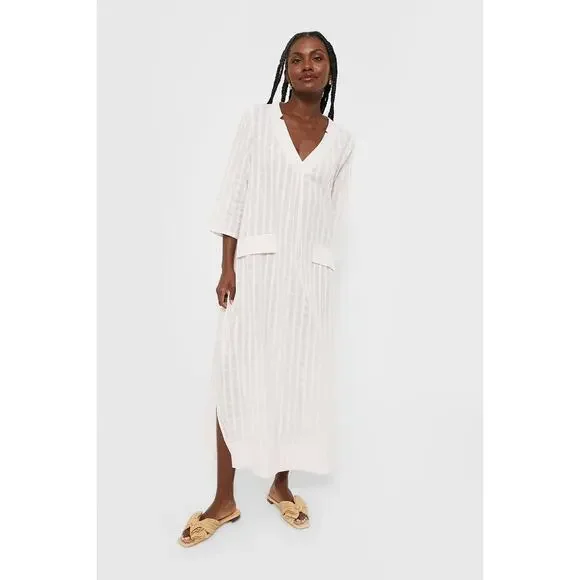 POMANDER PLACE Pink Carolina Caftan Size S NWT Retail $98 Tuckernuck - Picture 7 of 8